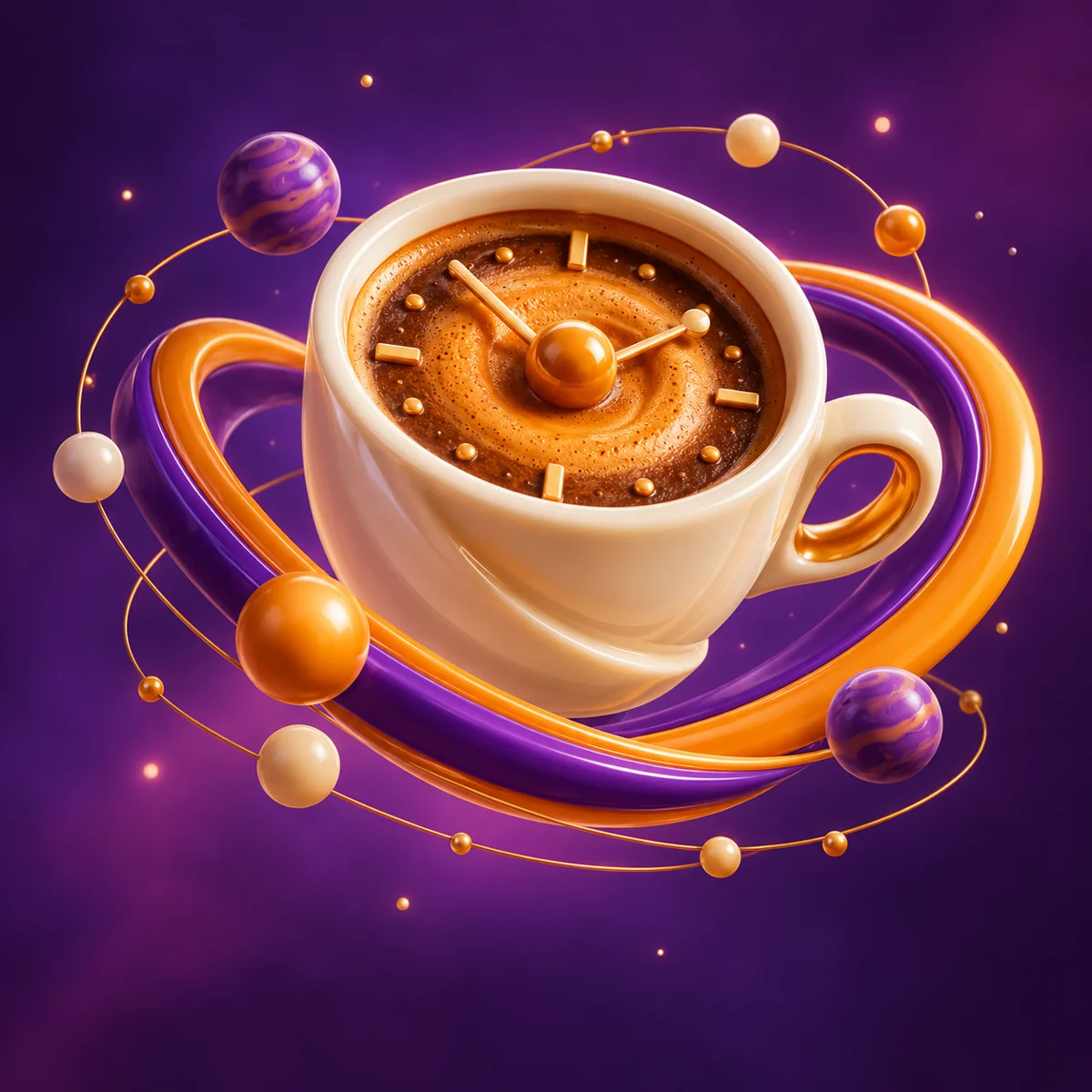 Espresso Orbit collectible artwork concept