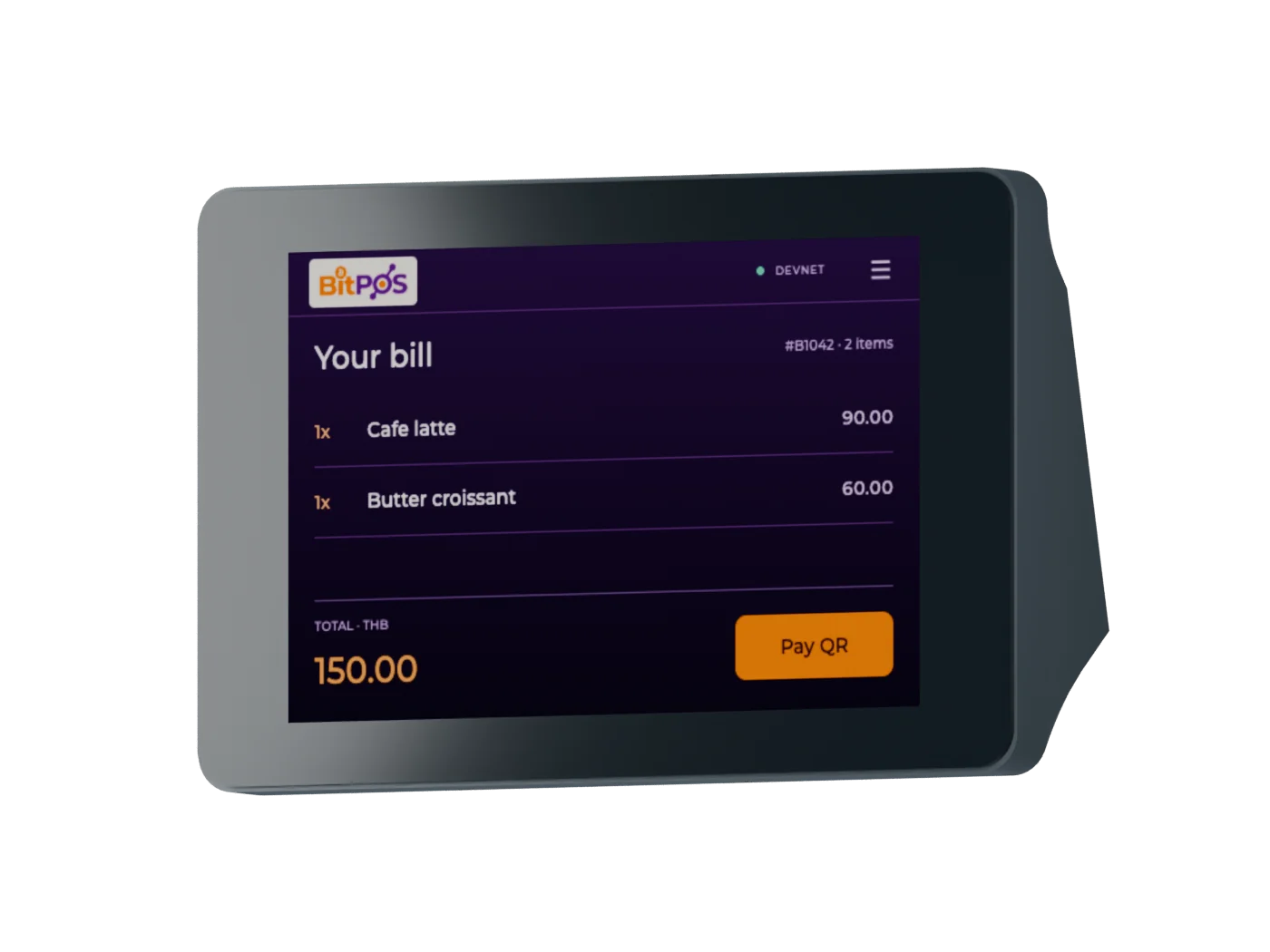 BitPOS Mini order screen preview